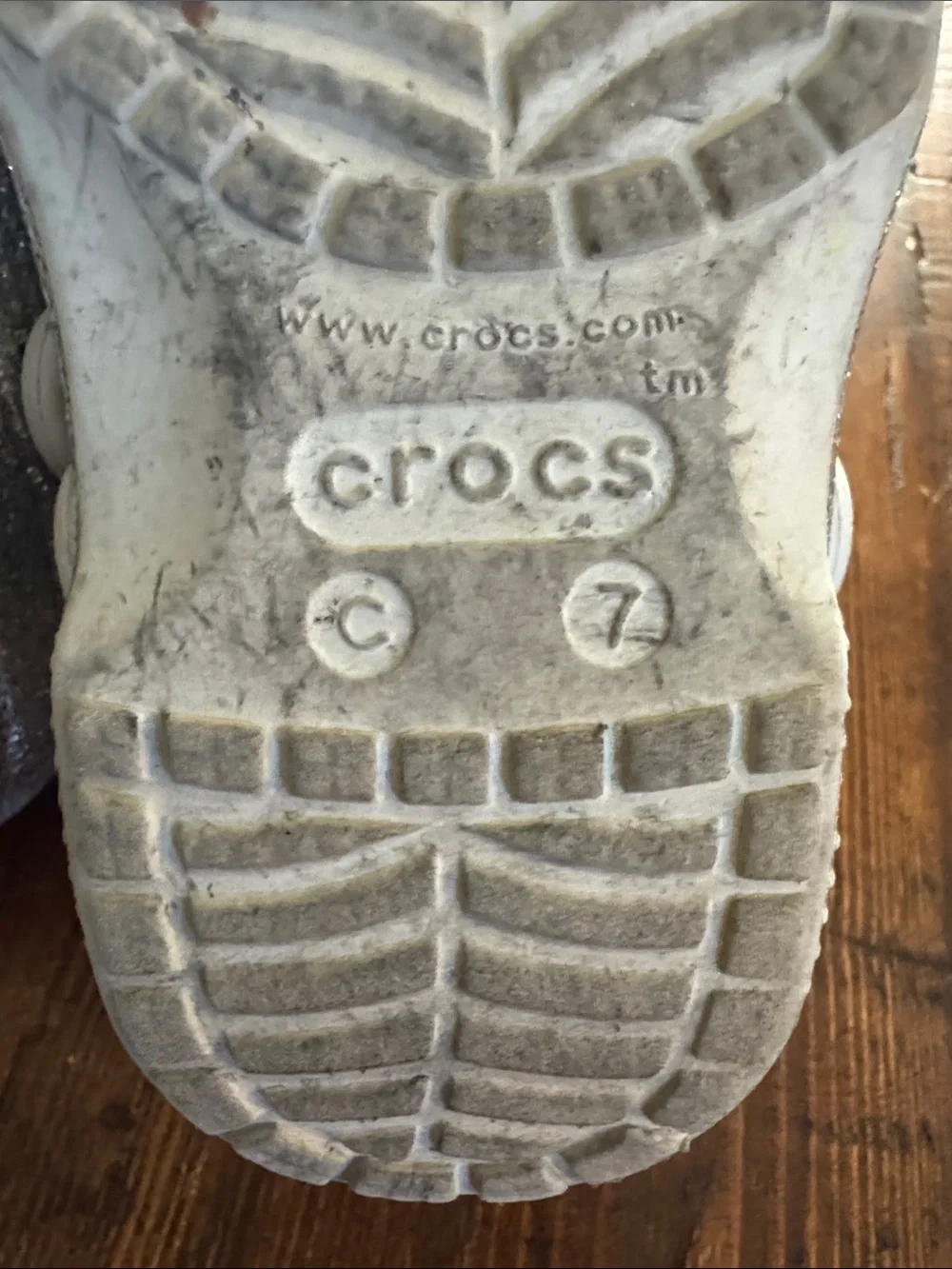 Crocs Kids Silver Glitter Clog Shoes